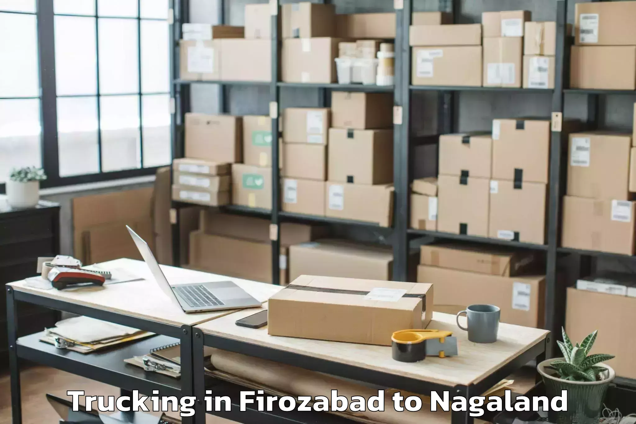 Reliable Firozabad to Wokha Trucking